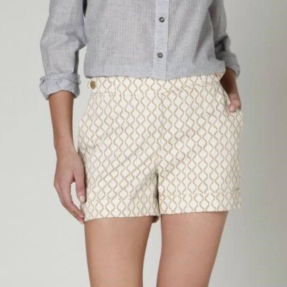 MEADOW RUE anthro High Waist Print Shorts 'Madison' - Picture 8 of 10